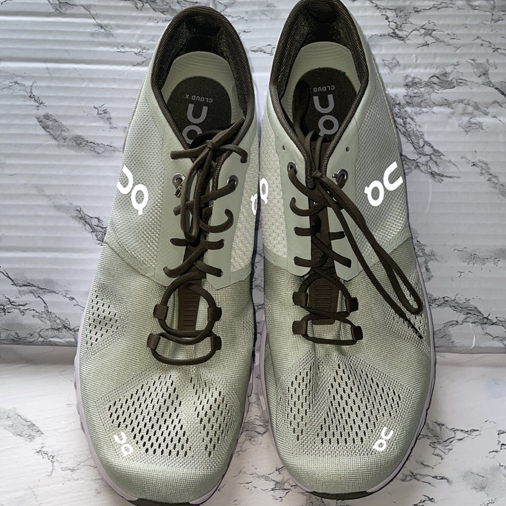 ON CLOUD C ALOE WHITE AND BROWN MENS SIZE 12 LIGHTWEIGHT BUILT FOR MIXED… - Picture 2 of 11